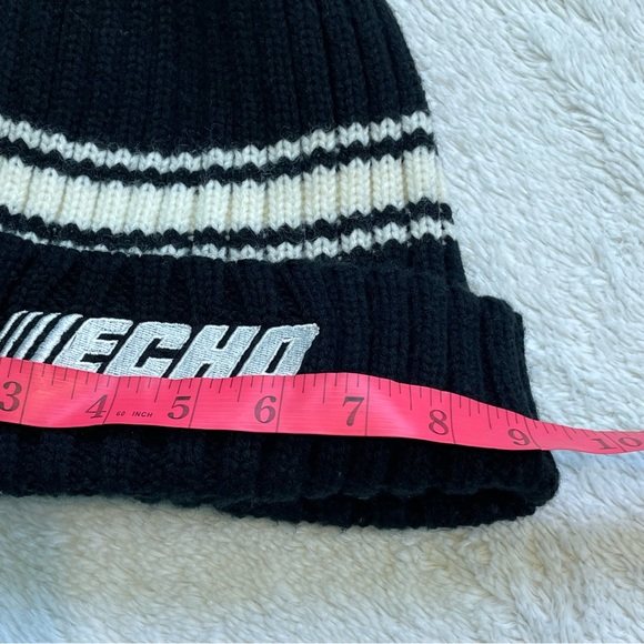 Echo Pom Pom Hat Black and White Beanie Winter - Picture 4 of 4